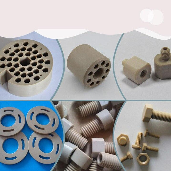 Machined PEEK rod sample for aerospace use