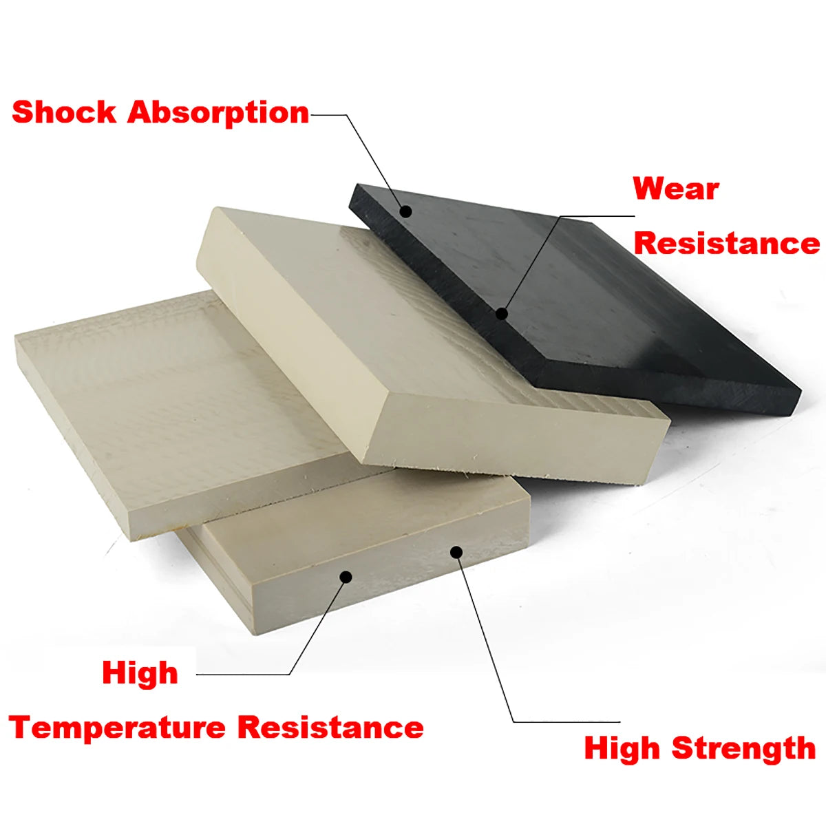 Cut-to-size PEEK sheet during CNC machining for custom precision parts