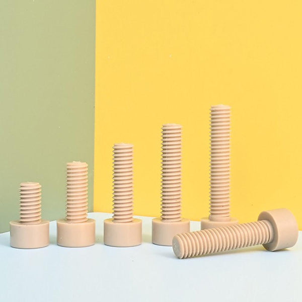 PEEK screw size comparison in metric and inch units for engineers