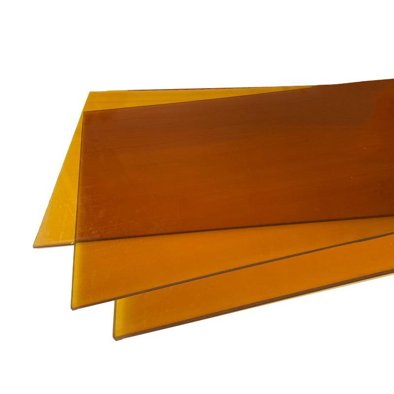 Amber PEI Ultem plastic sheet - transparent high-temperature engineering plastic
