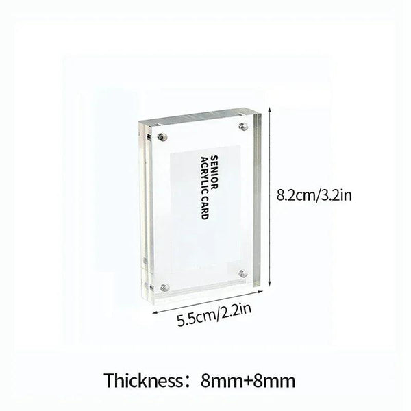 Blackpink photocard and poster displayed in magnetic acrylic frame