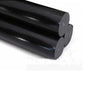 High-precision cut black polyamide 6 (PA6) nylon rods for machining and fabrication