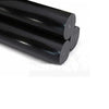 High-precision cut black polyamide 6 (PA6) nylon rods for machining and fabrication