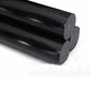 High-precision cut black polyamide 6 (PA6) nylon rods for machining and fabrication