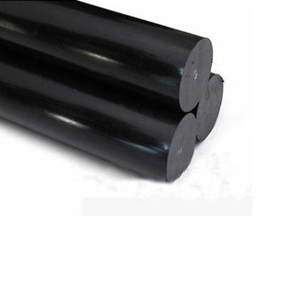 High-precision cut black polyamide 6 (PA6) nylon rods for machining and fabrication