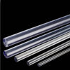 Comparison of clear polycarbonate rods from 15mm to 50mm diameters