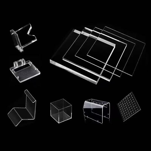 Lightweight impact-resistant clear PC boards stacked for bulk supply and wholesale