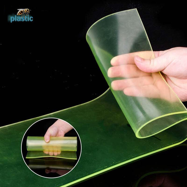 Polyurethane sheet with drilled holes – custom spacer machining