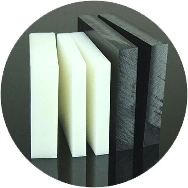 Multiple size options of POM plastic sheets with metric and inch units