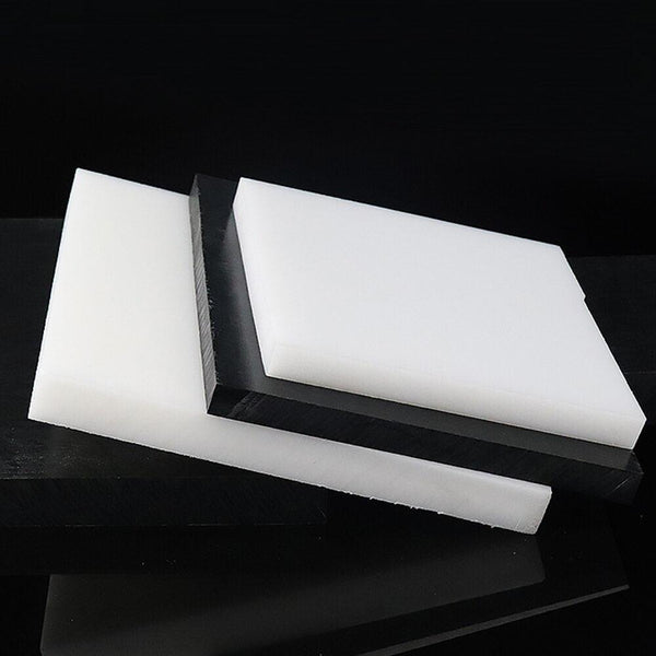 POM acetal plastic sheets showing thickness range from 1.5mm to 35mm
