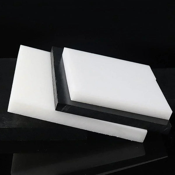 POM acetal plastic sheets showing thickness range from 1.5mm to 35mm