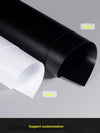 Matte black polypropylene PP sheet 300×400 mm, 2.0 mm rigid backer for displays and packaging inserts