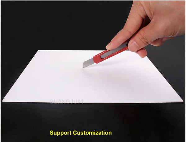 Close-up of frosted matte polypropylene sheet texture showing anti-glare finish