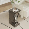 Preassembled modern acrylic sofa side table ready to use