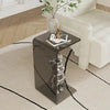 Preassembled modern acrylic sofa side table ready to use
