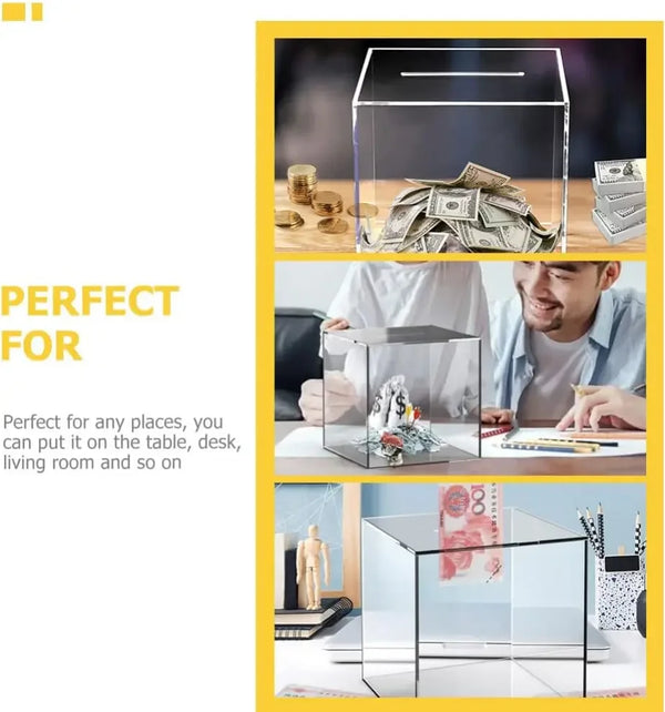 Premium cast acrylic PMMA material with polished crystal-clear transparency