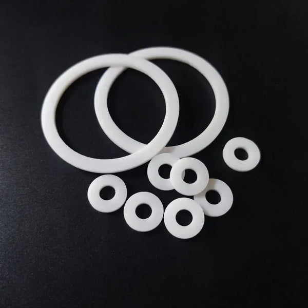 PTFE flat washer gasket 1.25mm thick, chemical and temperature resistant