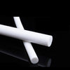 White PTFE rod 500mm for chemical-resistant gasket applications