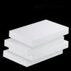 Multiple size options of white PTFE square plates from 50x50mm to 300x300mm