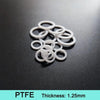 PTFE flat gasket installed in industrial flange for sealing application