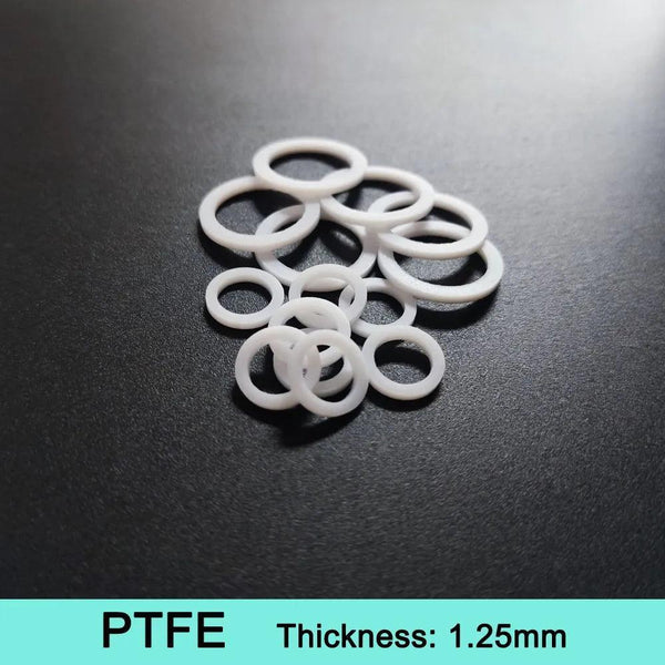 PTFE flat gasket installed in industrial flange for sealing application