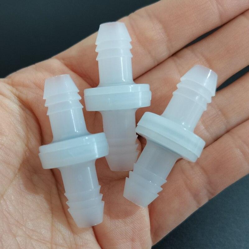 Flow direction arrow on PVDF ozone check valve inline non-return installation