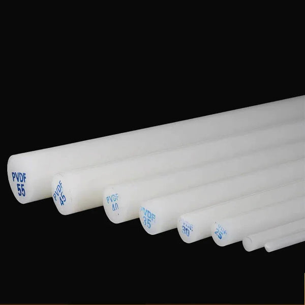 Machinable PVDF plastic rods for CNC and custom parts