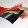 Red polyurethane rubber pad used for vibration damping and machine cushioning