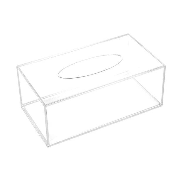 How to refill clear acrylic tissue box holder