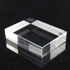 Ring placed on transparent acrylic block for photography