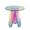Round acrylic table in office reception area commercial furniture use