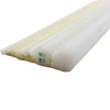Short round white nylon rods, 100mm length, for DIY projects and plastic machining