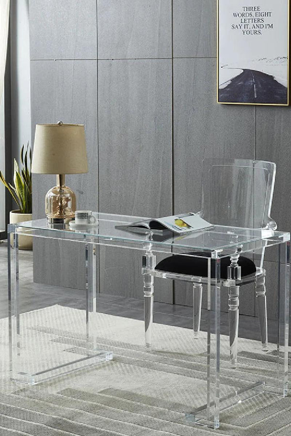 Acrylic small desk for compact apartments and small spaces