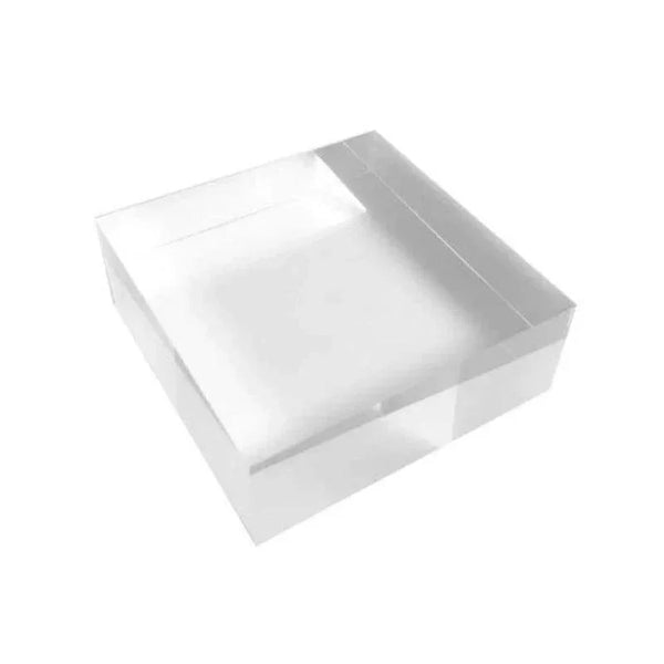 Square acrylic stand 4" x 4" for jewelry and collectibles