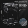 Stackable acrylic reptile enclosures in different sizes