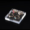 Stackable acrylic jewelry display cubes in different sizes