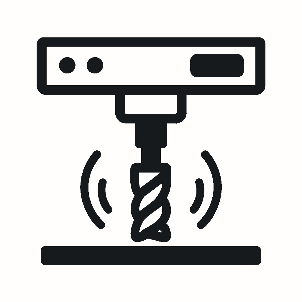 Icon for Step 4: Our multi-axis CNC machines begin the precision machining of your parts, with rigorous in-process quality control checks.