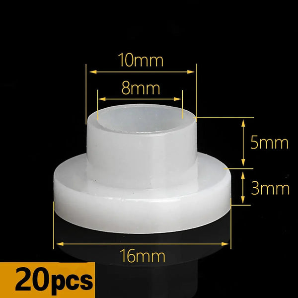 M5 Black Concave Convex Nylon Washer for Electrical Isolation