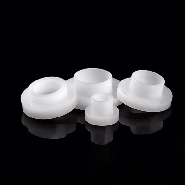 M6 White Nylon Stepped Bushing Washer for Machine Assembly