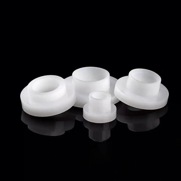 M6 White Nylon Stepped Bushing Washer for Machine Assembly