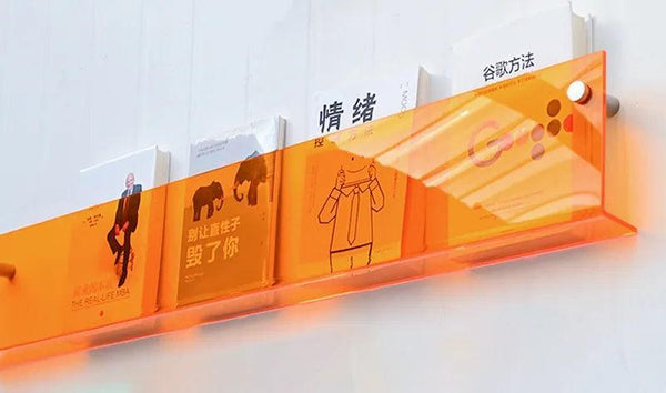 Side view comparison of 3mm vs 4mm acrylic shelf thickness