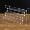 Polished Edges of Tiered Acrylic Rack