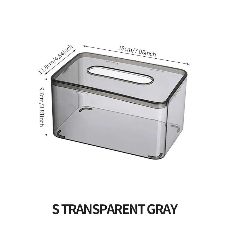 Tissue box with compartments for phone, pens, and accessories