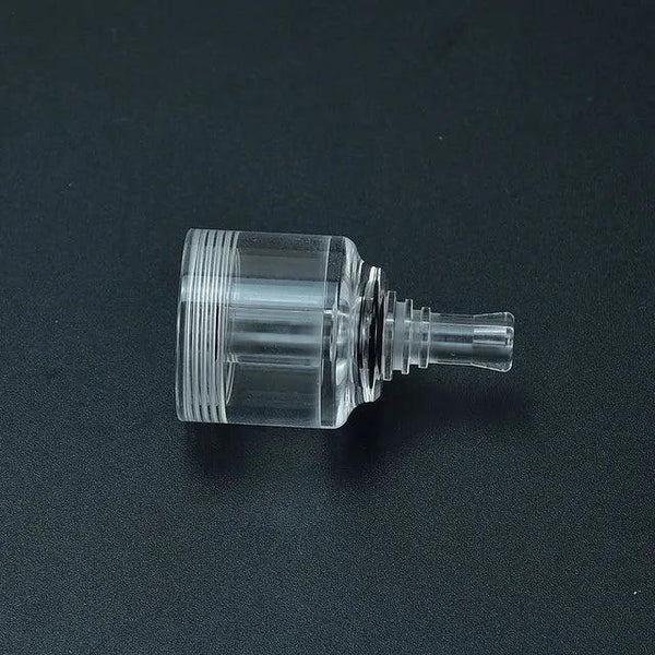 Top view of black POM replacement tube for vape mod