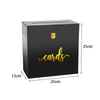 Transparent acrylic card box as event decoration accessory