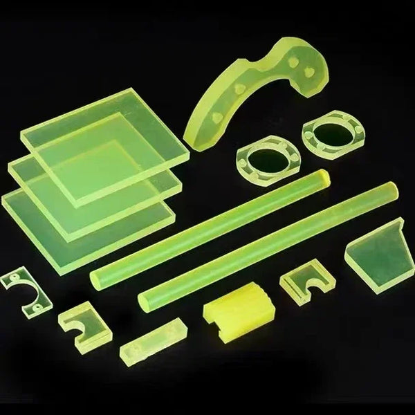 Close-up view of polyurethane sheet surface clarity