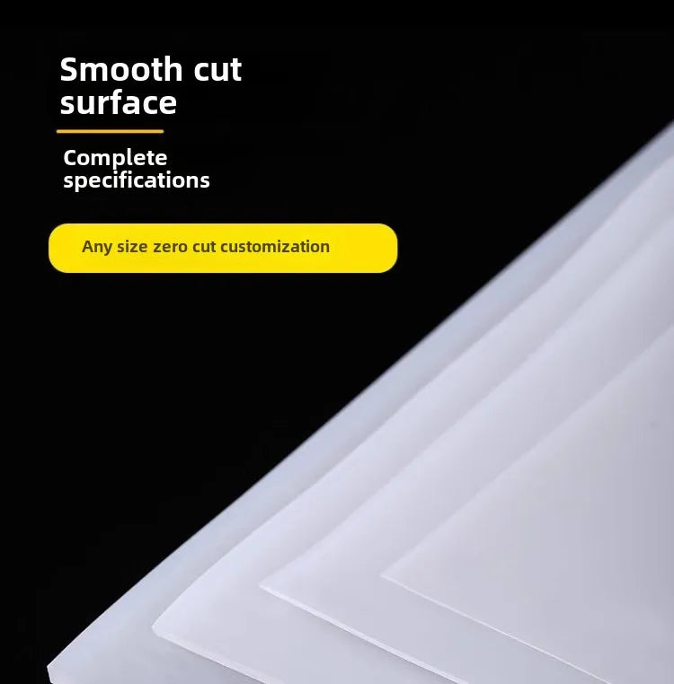 Transparent silicone pad 1mm thick for electronics cushioning