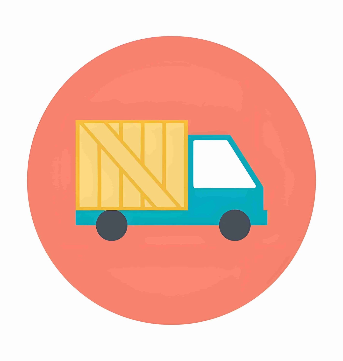 Icon for the Transportation Industry, representing durable and lightweight plastics for automotive applications, public transit, and marine components.