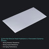 Close-up of 0.12 inch thick UHMW plastic sheet edge for wear-resistant applications