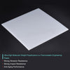 Side View of 0.08" (2mm) Thick White UHMW Plastic Sheet